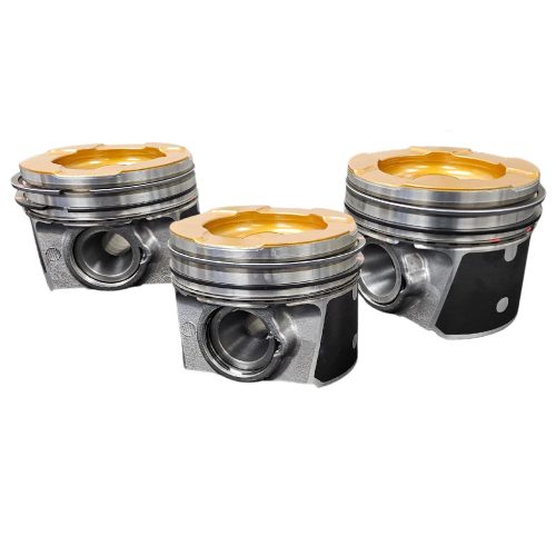 6.4 Powerstroke Choate Pistons With Rings 2008-2010 Coated, Flycut, Delipped Set - Image 2
