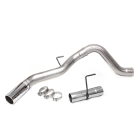 Monster Exhaust, 4.0" Single, S/S-Chrome Tip - 2013-18 Ram 6.7L for Mega-Cab SB